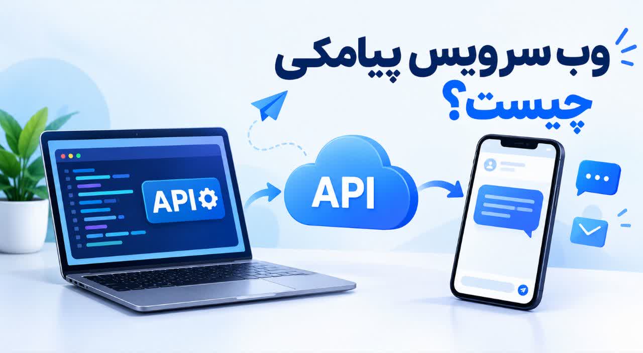تصویر وب سرویس پیامکی و ارتباط API با سایت و تلفن همراه